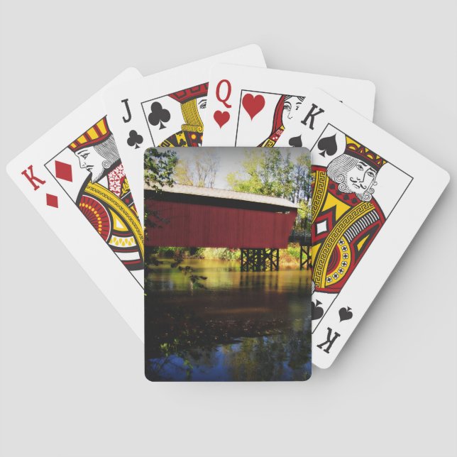 Covered Bridge Playing Cards (Back)