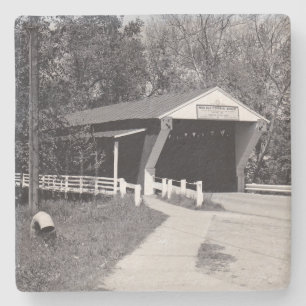 Covered Bridge Stone Coaster