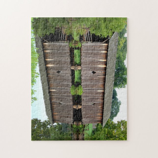 Covered Bridge University of West Alabama Campus Jigsaw Puzzle (Vertical)