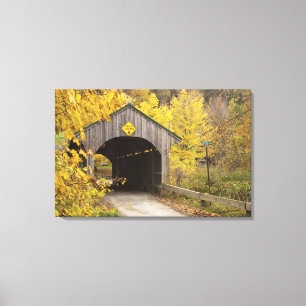 Covered bridge, Vermont, USA 2 Canvas Print