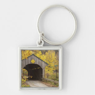 Covered bridge, Vermont, USA 2 Keychain