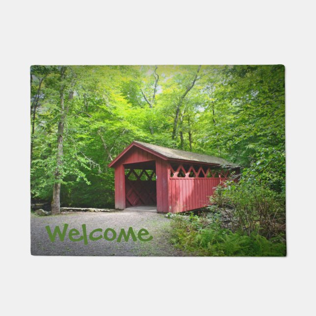 Covered Bridge Welcome Mat (Front)