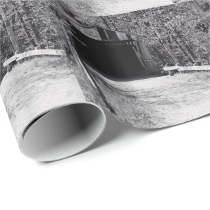 Covered Bridge Wrapping Paper
