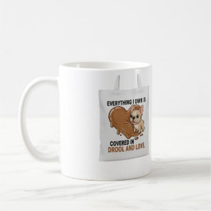 Covered in Drool and Love French Bulldog Cute Funn Coffee Mug