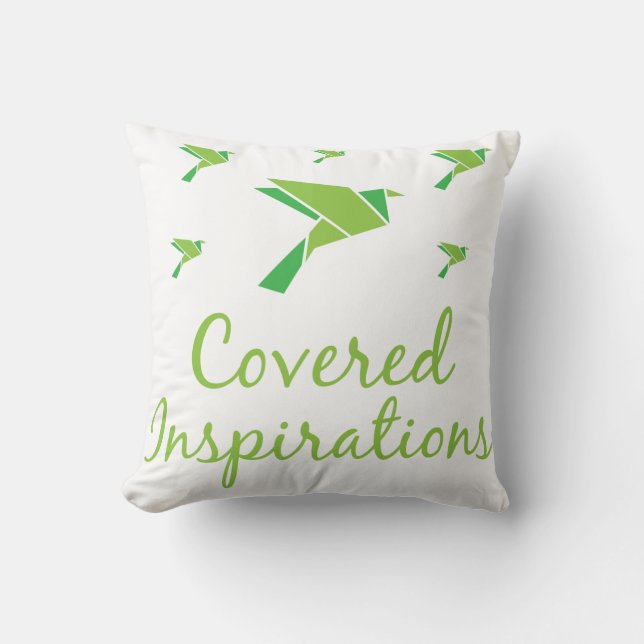 Covered Inspirations Throw Pillow (Front)