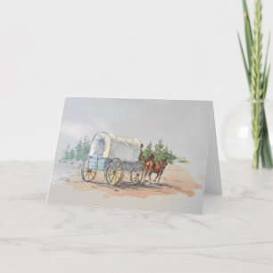 COVERED WAGON by SHARON SHARPE Card