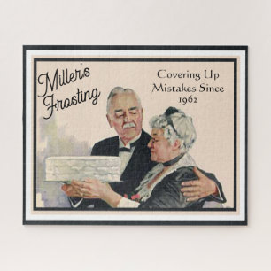 Covering Mistakes with Frosting Cake Personalized Jigsaw Puzzle