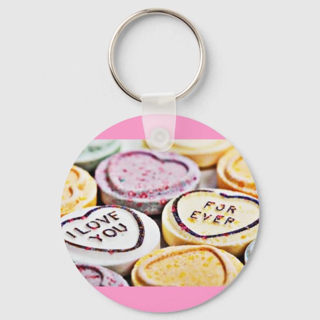 Coversation Hearts Keychain (Front)