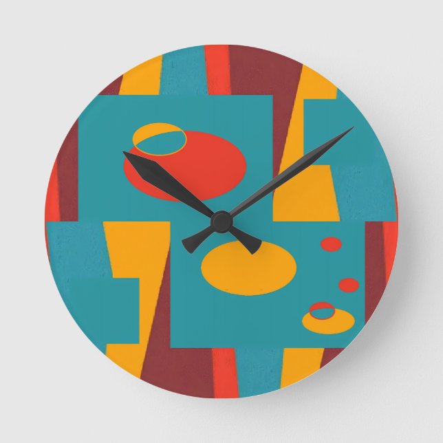 Covert I - Ken Gauge Art Round Clock (Front)