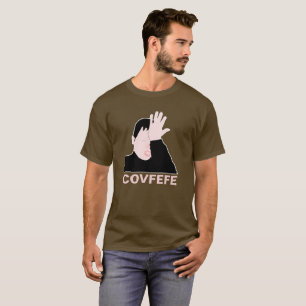 Covfefe facepalm black customizable T-Shirt