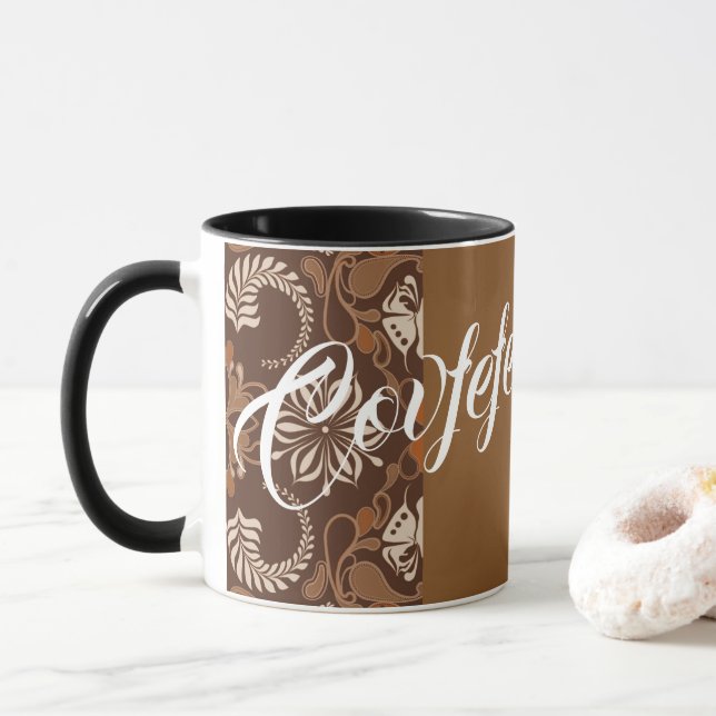 Covfefe Paisley Coffee Mug (With Donut)