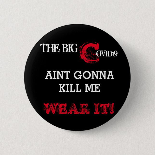 COVID19 2 INCH ROUND BUTTON (Front)