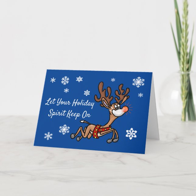 COVID-19 Encouragement Carte de voeux de Noël (Devant)
