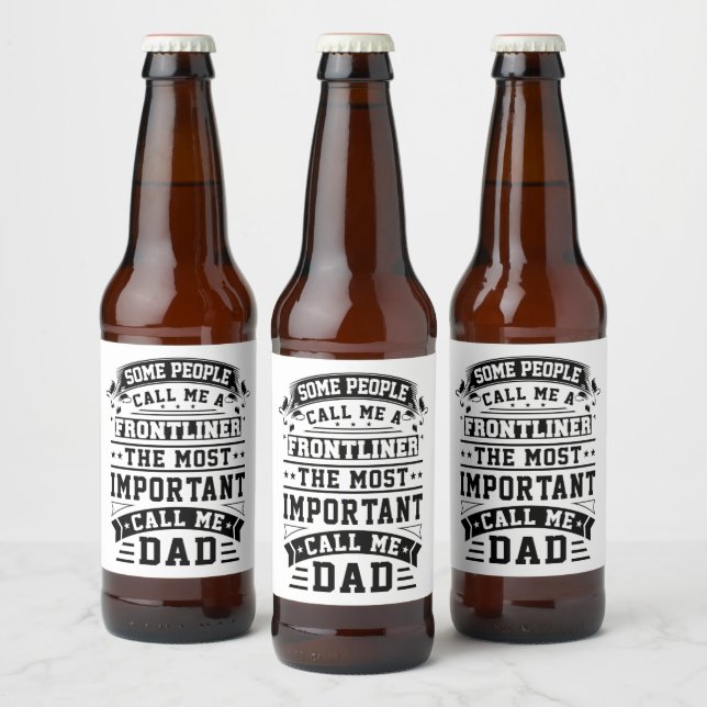 COVID 19 Frontliner Gift Some People Call Me Beer Bottle Label (Bottles)