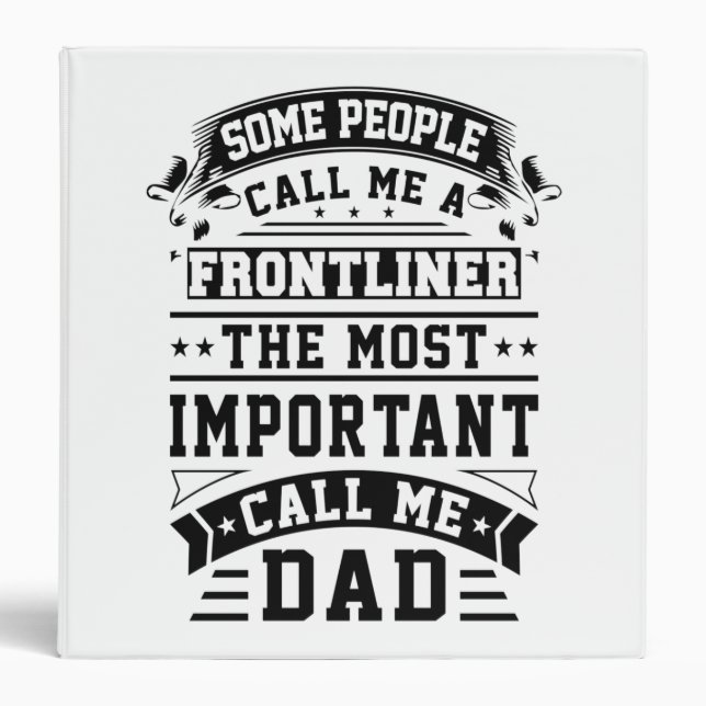 COVID 19 Frontliner Gift Some People Call Me Binder (Front)