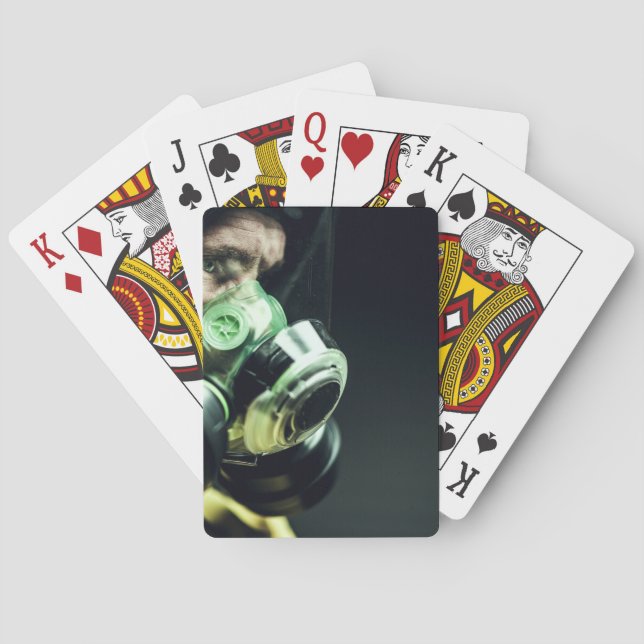 Covid 19 Gas Mask Playing Cards (Back)