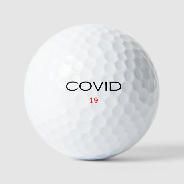 COVID 19 Golf Balls (Front)