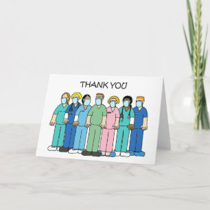 Covid 19 Nursing Staff Thank You Card