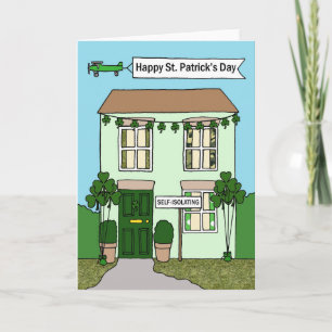 Covid 19 St Patrick's Day House Card