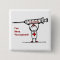 Covid-19 Vaccinated Square Button