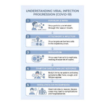 COVID-19 Viral Infection Progression Infographic