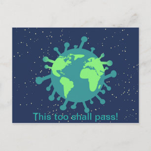 Covid 19 World Postcard