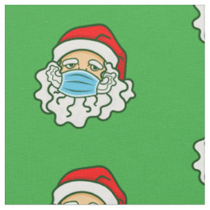 covid christmas face mask santa claus beard fabric