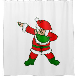 covid christmas face mask santa claus dabbing