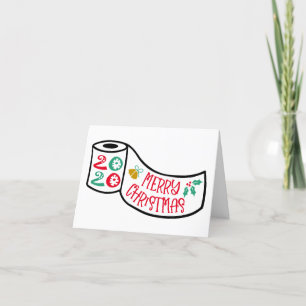 Covid Christmas Humour   2020 Toilet Paper Roll Holiday Card