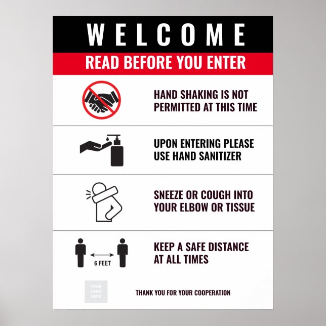 COVID ENTRANCE Poster (Front)