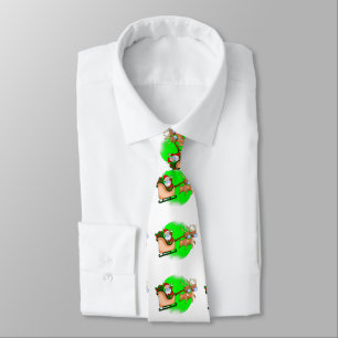 covid face mask santa claus reindeer xmas tie
