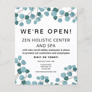COVID Safe We're Open Business Flyer