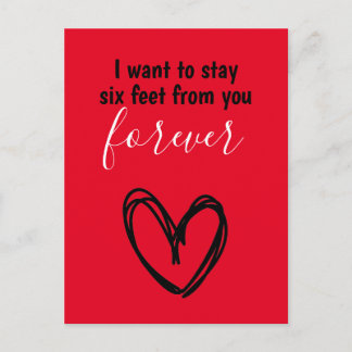 Covid Valentine 2021 Funny Postcard