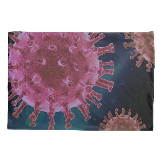 Covid Virus Biology Pillowcase (Back)
