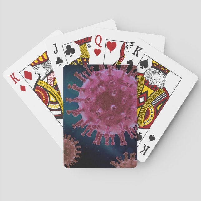 Covid Virus Biology Playing Cards (Back)