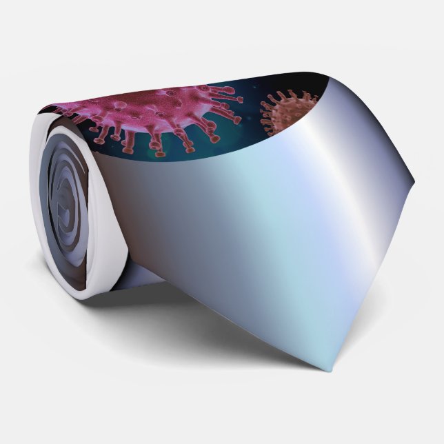 Covid Virus Biology Tie (Rolled)