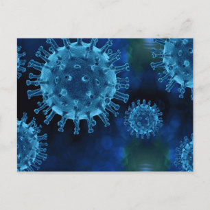 Covid Virus Infection Pathogen Postcard