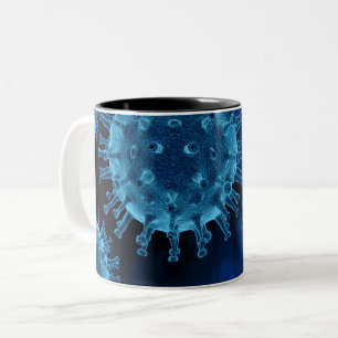 Covid Virus Infection Pathogen Two-Tone Coffee Mug