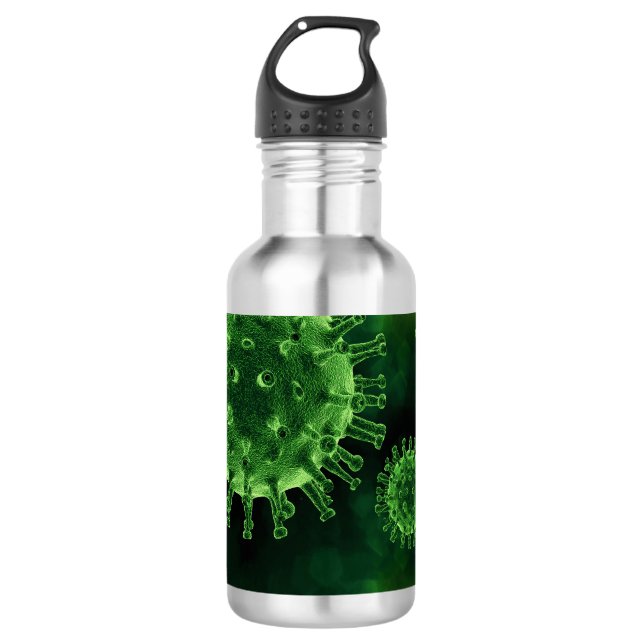 Covid Virus Pathogen Infection 532 Ml Water Bottle (Front)