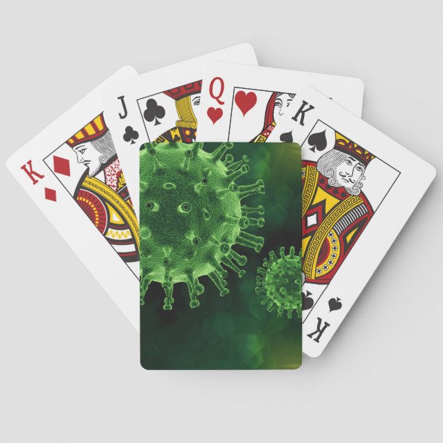 Covid Virus Pathogen Infection Playing Cards (Back)