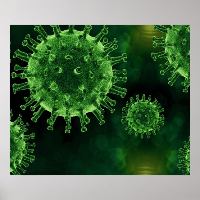 Covid Virus Pathogen Infection Poster (Front)