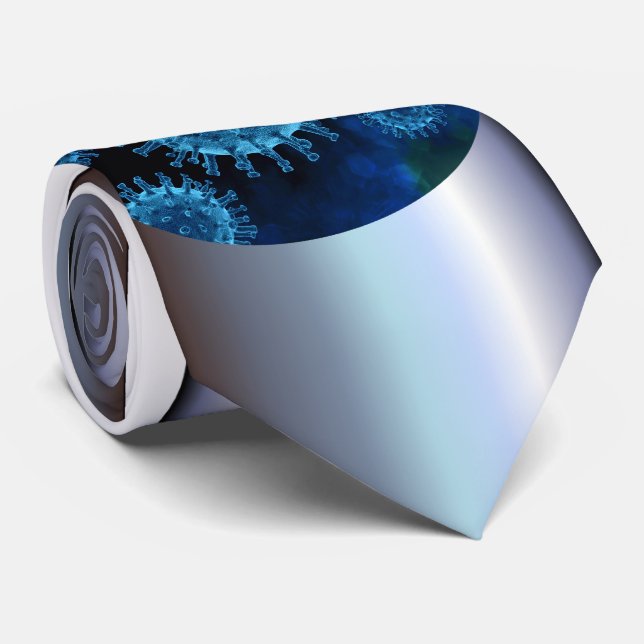 Covid Virus Pathogen Infection Tie (Rolled)