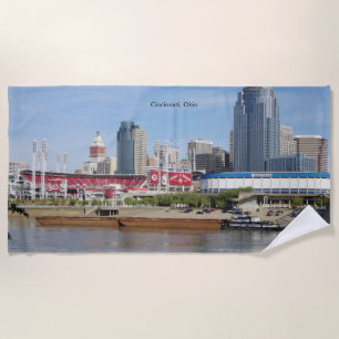 Covington & Barges beach towel