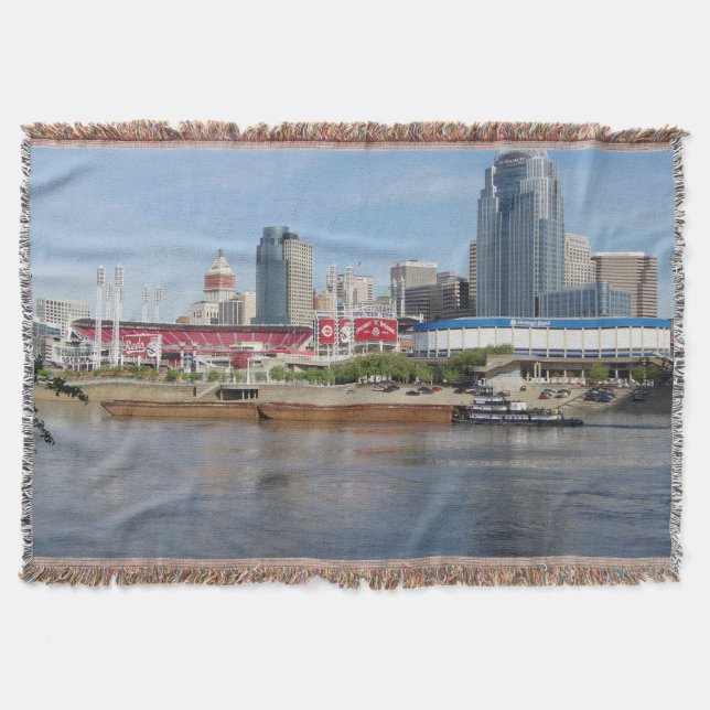 Covington & Barges throw blanket (Front)