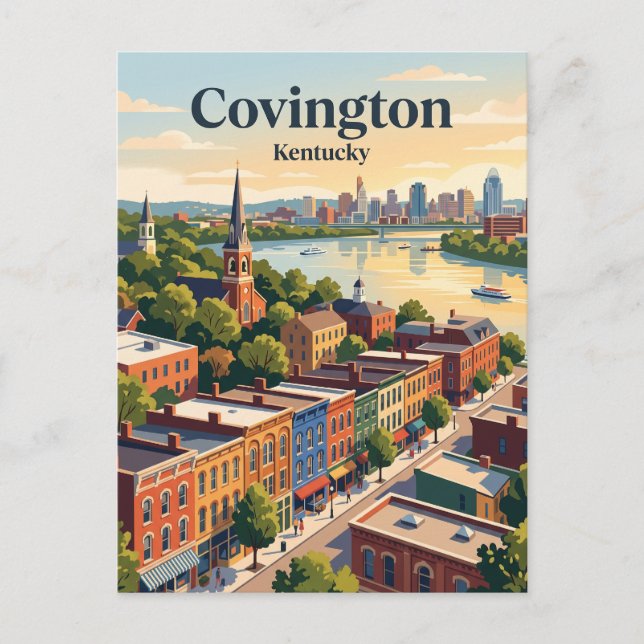Covington, Kentucky Postcard (Front)