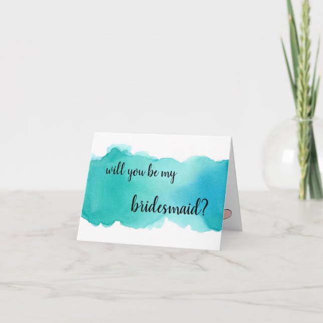 Covite bridesmaid invitation (Front)