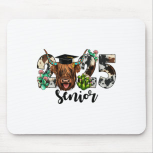 Cow 2025 Senior Cl Of 2025 Graduation 2025 Mouse Pad