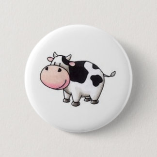 Cow 2 Inch Round Button