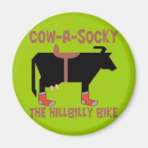 Cow A Socky Magnet