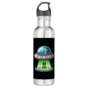 Cow Abducting Alien 710 Ml Water Bottle